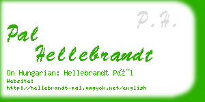 pal hellebrandt business card